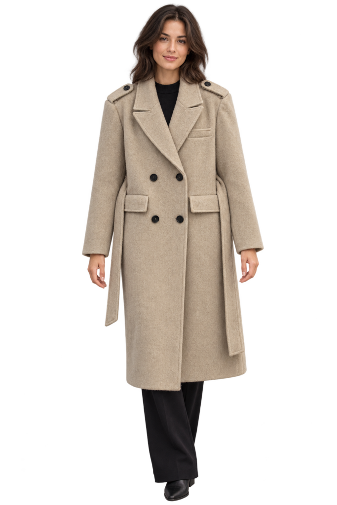 Abrigo beige mujer Amélie Amour
