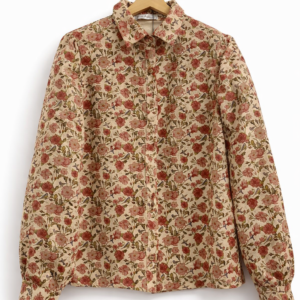 Camisa Floral Beige Amélie Amour Mujer
