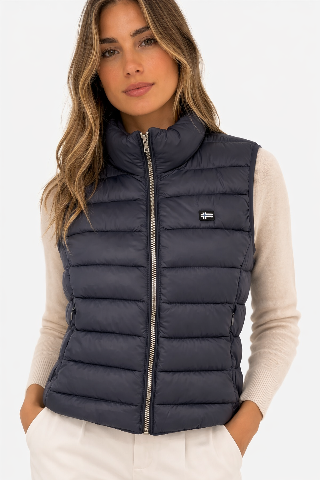 Norway chaleco acolchado negro mujer - Imagen 2