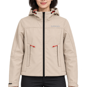 Cortavientos beige mujer Superdry