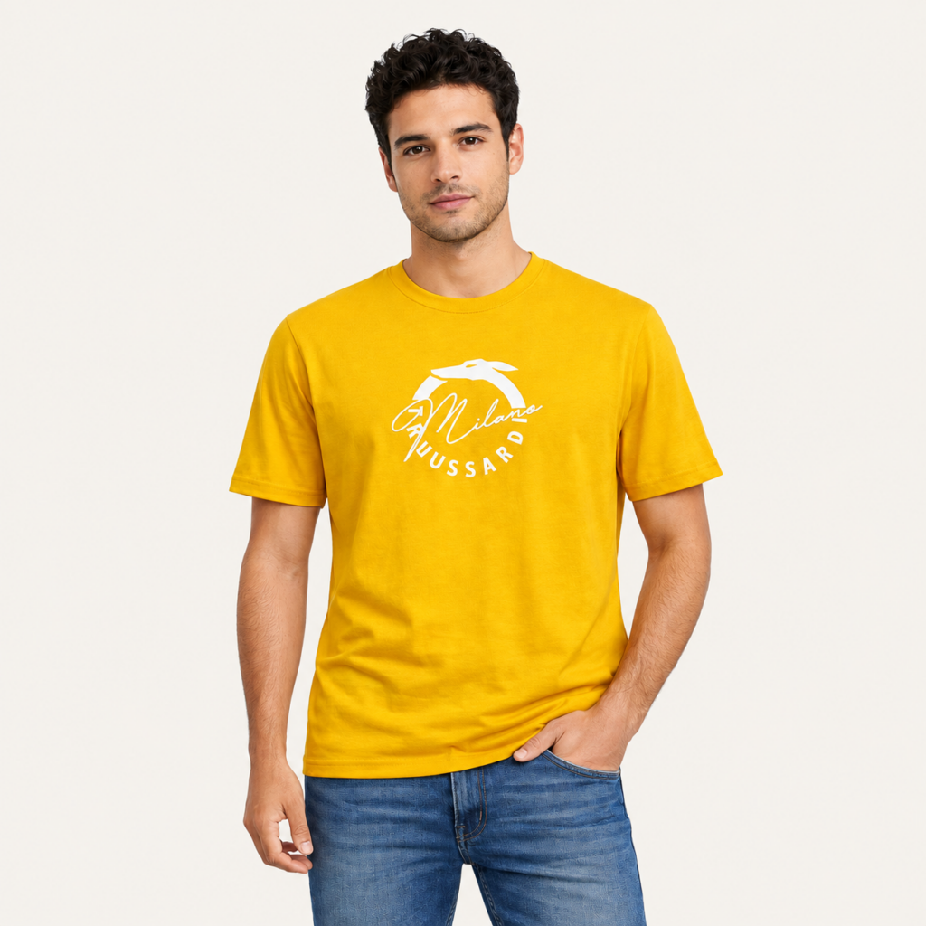 Camiseta Trussardi mostaza para hombre