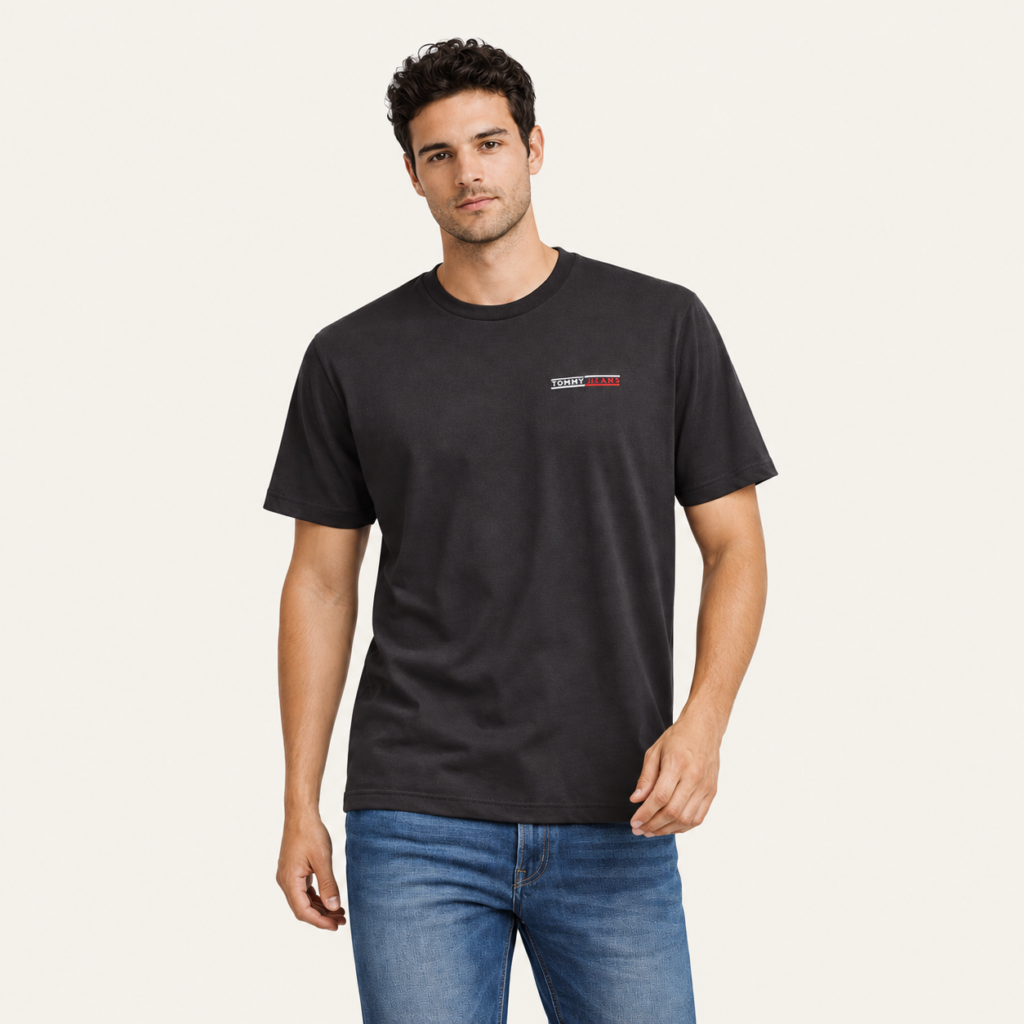 Camiseta Tommy Jeans negra para hombre