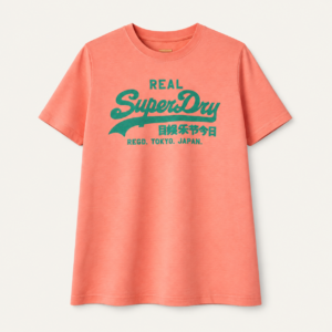 Camiseta Superdry rosa para mujer
