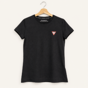 Camiseta Guess negra básica para mujer