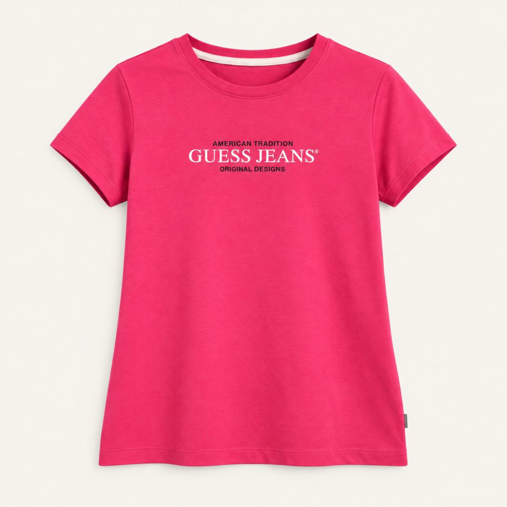 Camiseta Guess fucsia para mujer