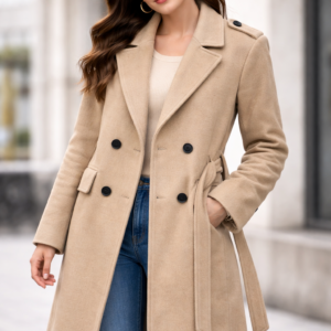 Abrigo beige mujer Amélie Amour