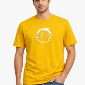 Trussardi camiseta mostaza hombre logo
