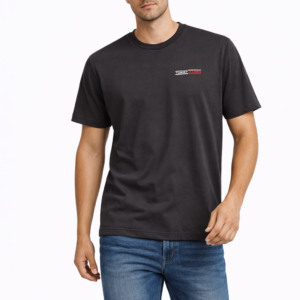 Tommy Hilfiger camiseta negra hombre logo