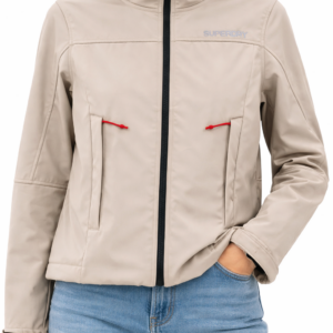 Cortavientos beige mujer Superdry