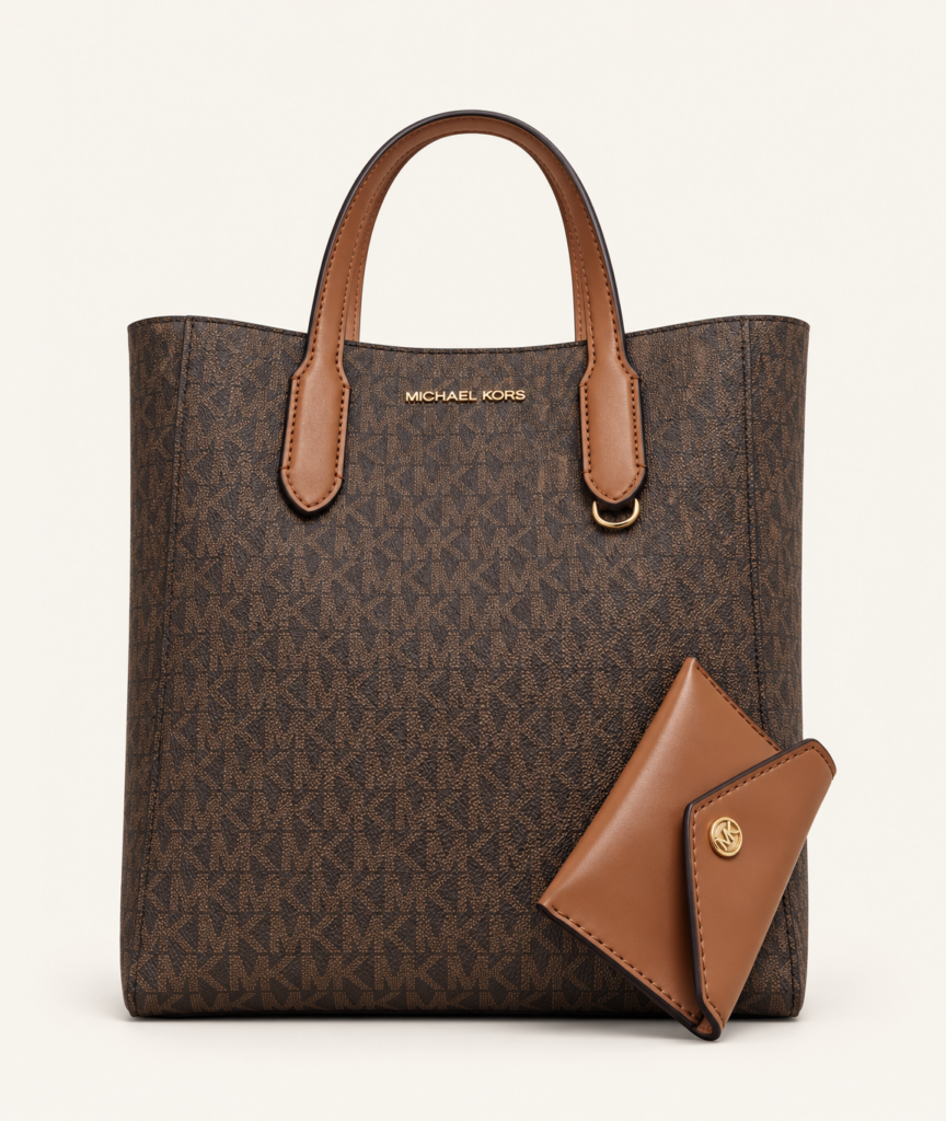 Bolso Michael Kors Mujer Marrón con Monedero – Diseño Elegante MK