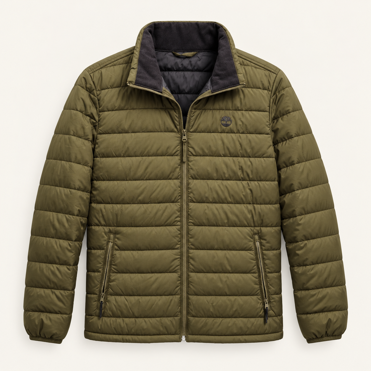 Chaqueta acolchada Timberland de hombre en verde caqui - Imagen 2