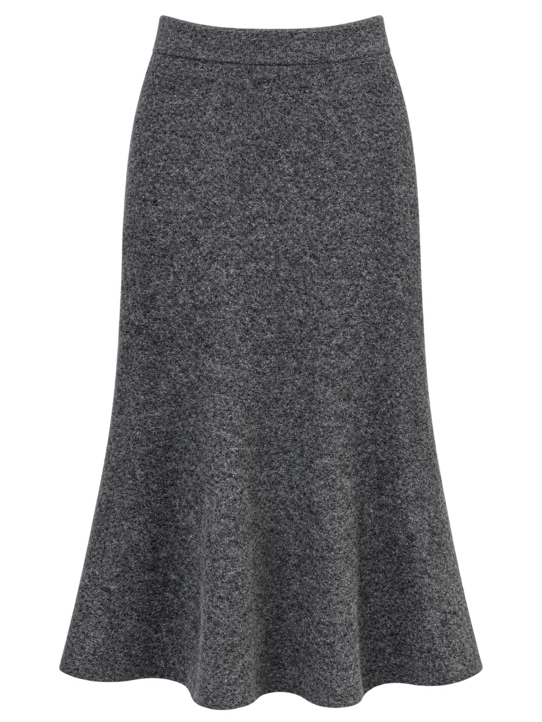 Falda Midi Amélie Amour Gris de Punto – Mujer - Imagen 2